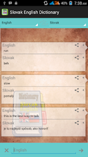 Imagen 0 para Slovak English Dictionary