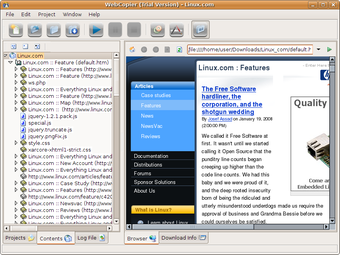 Image 1 for WebCopier for Linux