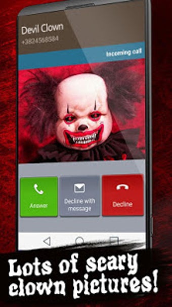 Image 1 for Spooky Clown Fake Call An…