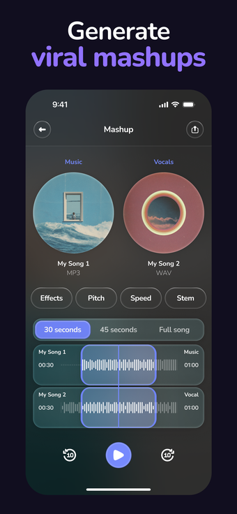 Imagen 0 para AI DJ - Mashup Maker Voca…