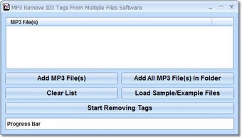 Imagen 0 para MP3 Remove ID3 Tags From …