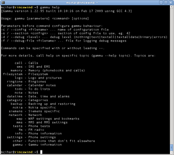 Image 0 for Gammu for Linux