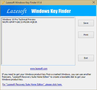Image 1 for Lazesoft Windows Key Find…