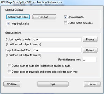 Imagen 0 para PDF Page Size Split