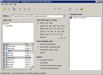 Image 0 for Easy Index Generator