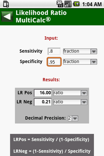 Image 0 for MedCalc 3000 EBM Stats