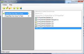 Image 1 for Folders Synchronizer