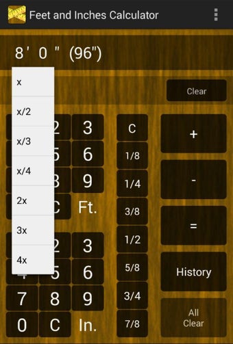 Imagen 1 para Fast Feet & Inches Calcul…