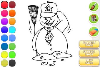 Image 0 for Snowman Game : Coloring B…