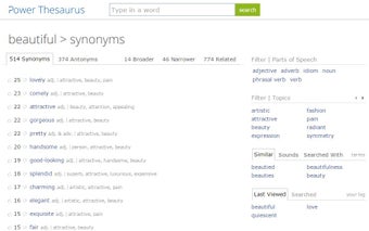 Image 0 for Power Thesaurus