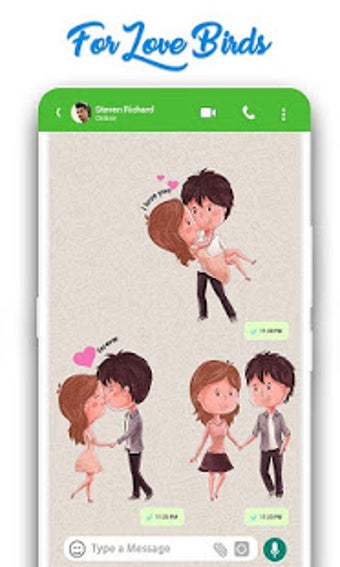 Imagen 1 para WAStickerApps: Romantic L…