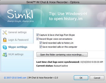 Image 0 for Simkl IM Chat Voice Recor…
