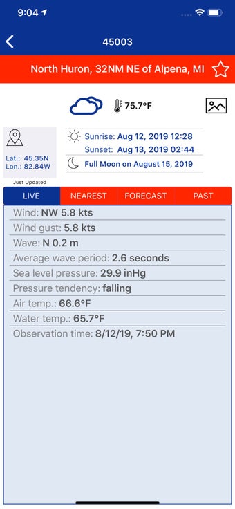 Image 2 for NOAA NDBC Buoy Live Marin…