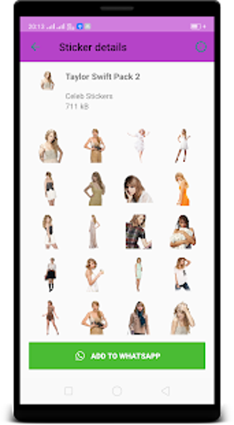 Imagen 0 para Taylor Swift WAStickerApp…