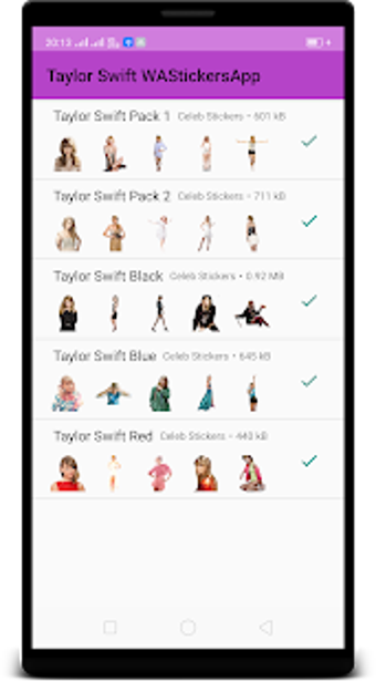 Imagen 2 para Taylor Swift WAStickerApp…