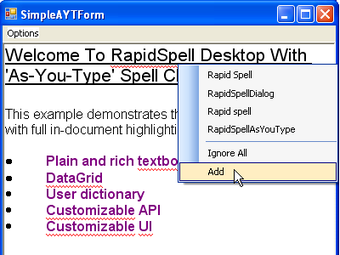Image 0 for RapidSpell Desktop .NET