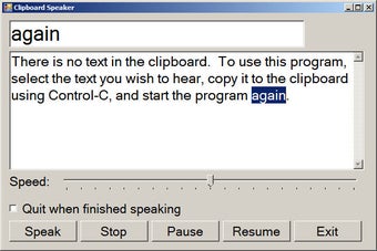 Imagen 0 para Clipboard Speaker