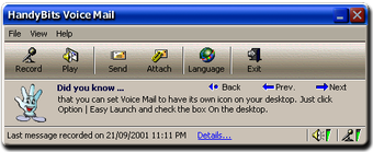 Image 0 for Handybits Voice Mail