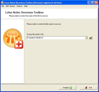 Image 0 for Lotus Notes Recovery Tool…