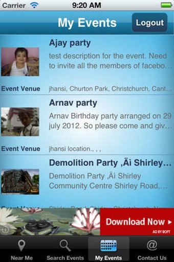 Image 0 for iEvent App