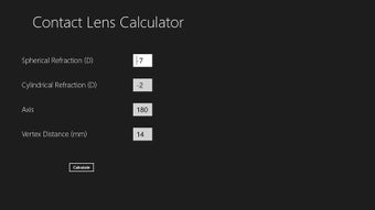Imagen 0 para Contact Lens Calculator f…