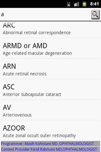 Imagen 0 para Ophthalmic Abbreviation