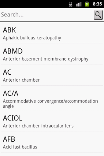 Imagen 1 para Ophthalmic Abbreviation