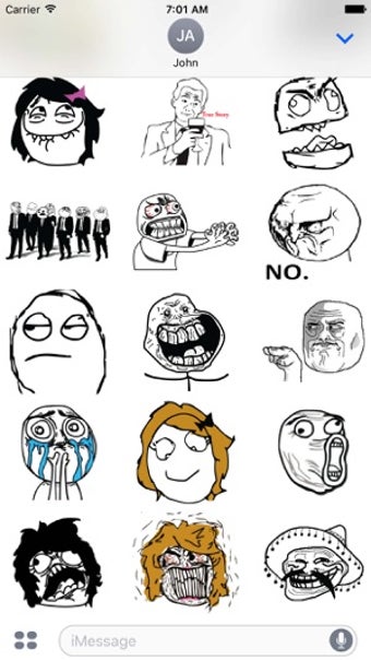 Imagen 1 para Rage Comic Memes Sticker …