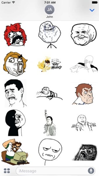 Image 0 for Rage Comic Memes Sticker …