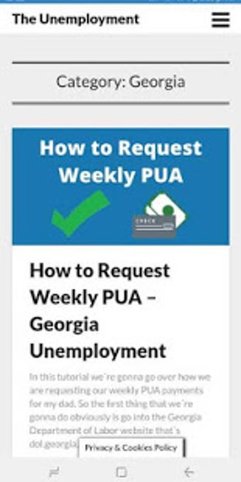 Imagen 0 para Ga Unemployment App