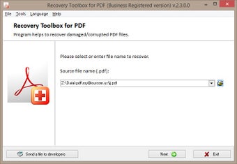 Image 0 for Recovery Toolbox for PDF