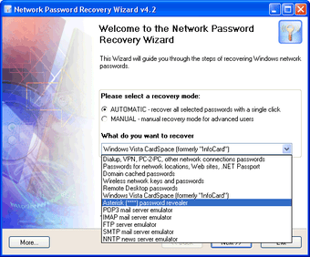 Imagen 0 para Network Password Recovery…