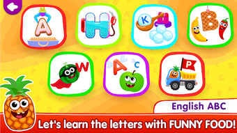 Image 1 for Funny Food ABC games for …