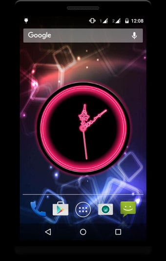 Imagen 0 para Glowing Clock Live Wallap…