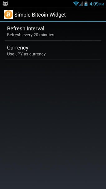 Imagen 1 para Simple Bitcoin Widget