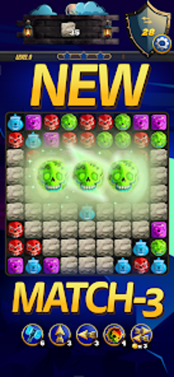 Image 0 for Skull Treasures Match 3 P…