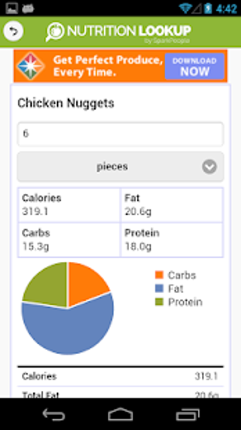Imagen 3 para Nutrition Lookup - SparkP…