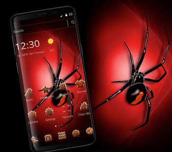 Image 3 for Red Poisonous Spider Them…