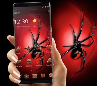 Image 0 for Red Poisonous Spider Them…