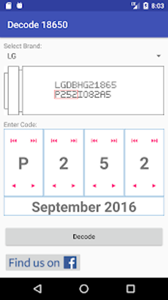 Imagen 0 para Decode 18650 Battery Date