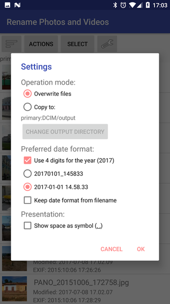 Image 1 for Rename Photos and Videos
