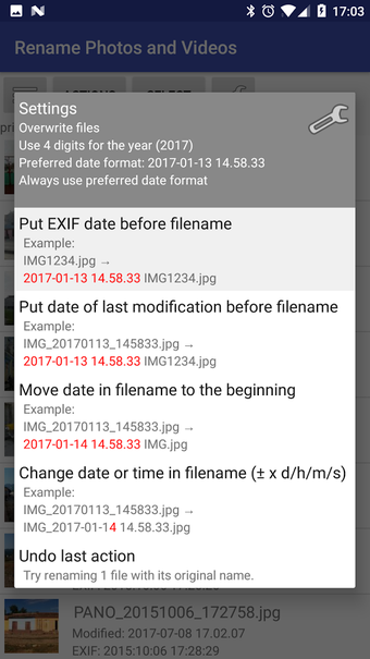Image 1 for Rename Photos and Videos