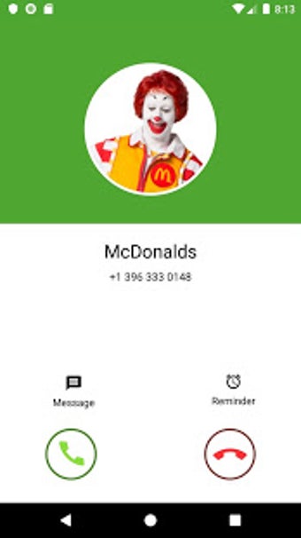 Imagen 0 para Fake call from Mcdonald's