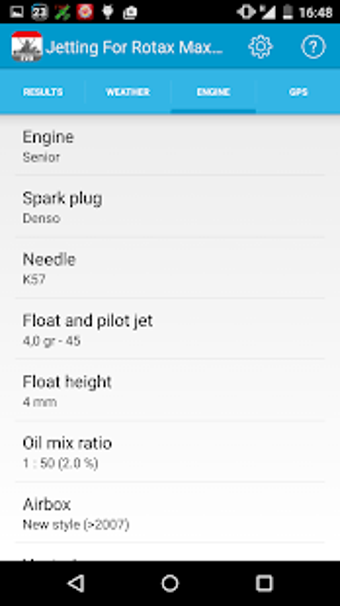 Image 1 for Jetting for Rotax Max Evo