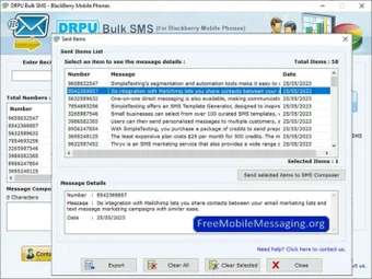Image 0 for Blackberry SMS messaging …