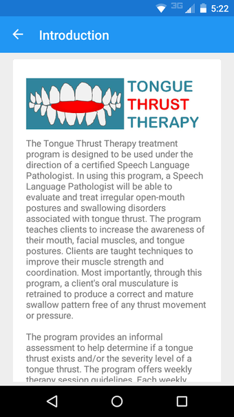 Imagen 1 para Tongue Thrust Therapy