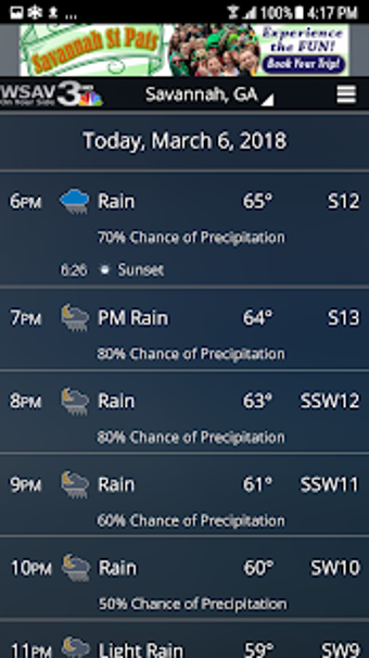 Imagen 1 para WSAV Weather