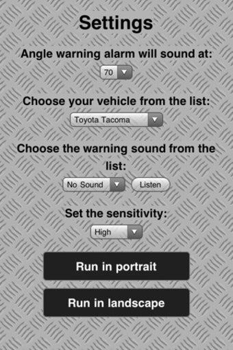 Image 1 for 4x4 App Inclinometer