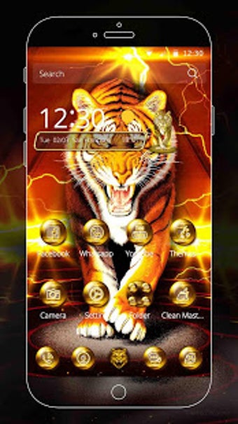 Image 1 for King Tiger Theme Wallpape…