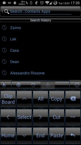 Imagen 1 para Theme TouchPal Frame Blue